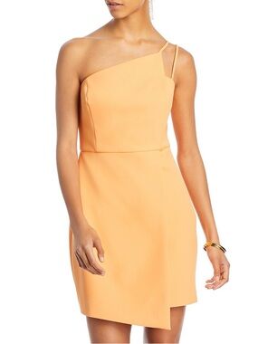 BCBGMaxAzria Asymmetric One-Shoulder Mini Dress